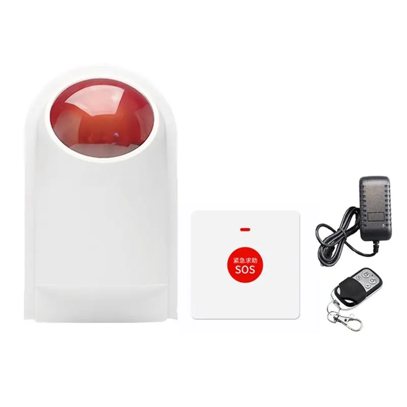 

A52T Restroom Accessible Alarm One Click Wireless Call Device For Disabled Persons SOS Emergency Help Audible Visual Alarm US US