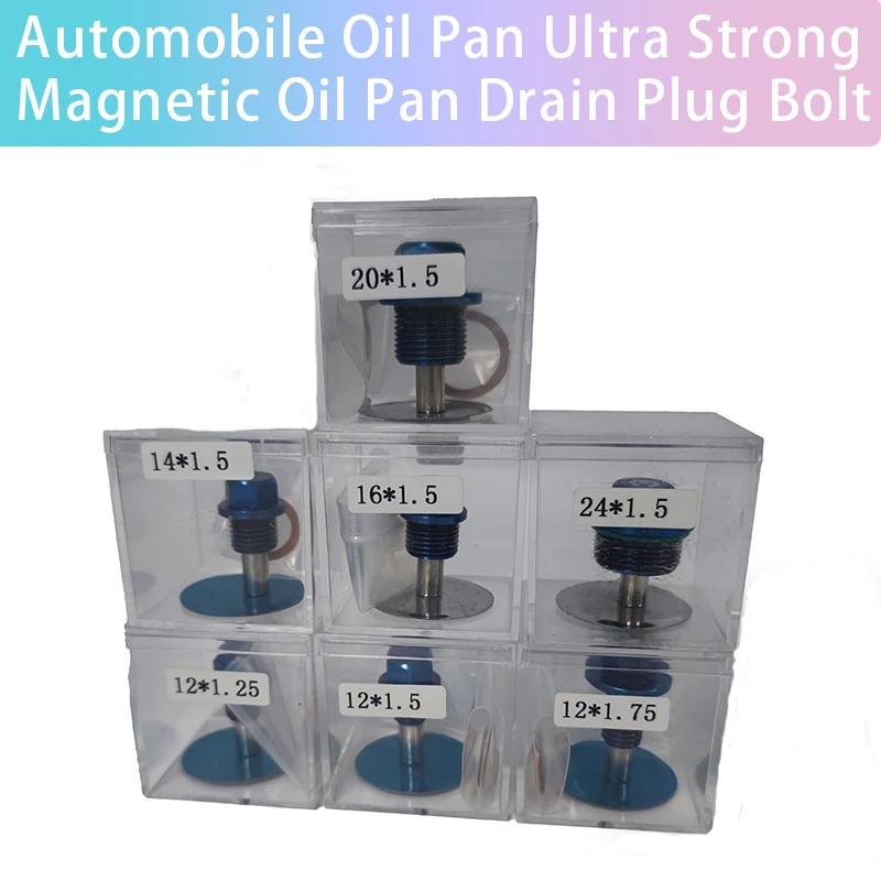 Titanium Alloy Magnetic Oil Pan Drain Plug Screw Oil Sump Nut Oil Plug Bolts Oil Release Nut Universal M12/M14/M16/M20/M24X1.5