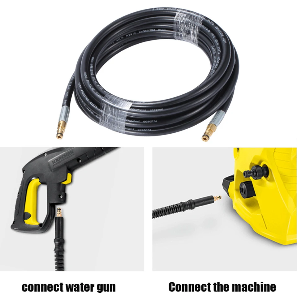 6-20m High Pressure Washer Hose Pipe Cord Car Washer Water Cleaning Extension Hose Gun For Karcher K5 K2 K3 K4 K7 Car Cleaner