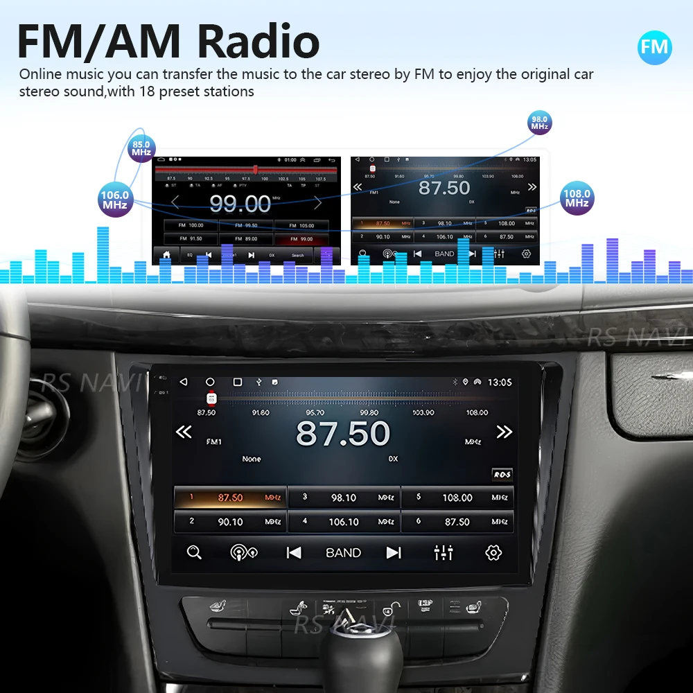 For Mercedes Benz E-class W211 2002 - 2008 wireless Carplay Auto Car Radio Multimedia BT 4G Stereo app Snapdragon Android 16 view 6