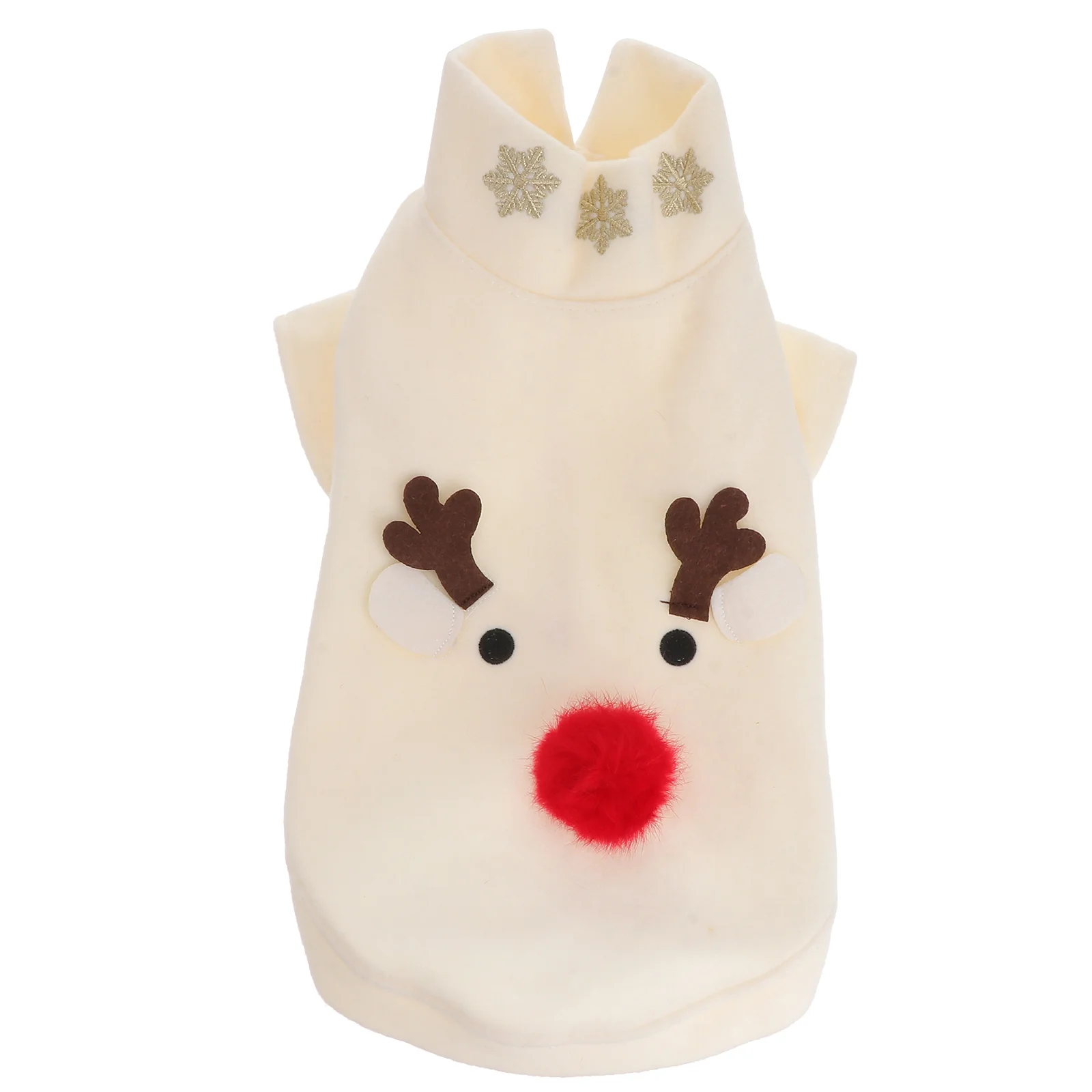 

Pupa Dog Apparel Christmas Costume Elk Pattern Clothing Sweatshirt Pet Clothes Ivory Father