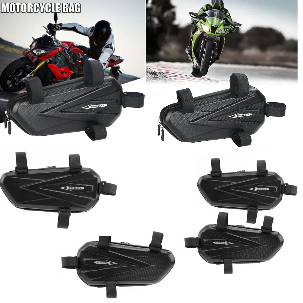 

Hard Shell Triangle Bag Large Capacity Triangle Bumper Bag Multifunctional Electric Bicycle Hanging Bag for Universal Motorcycle