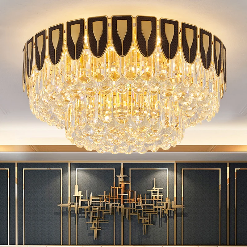 

Новый дизайн, декоративный хрустальный потолочный светильник, круглый простой светильник для столовой, спальни, хрустальный шар, высокое качество, светильник для гостиной