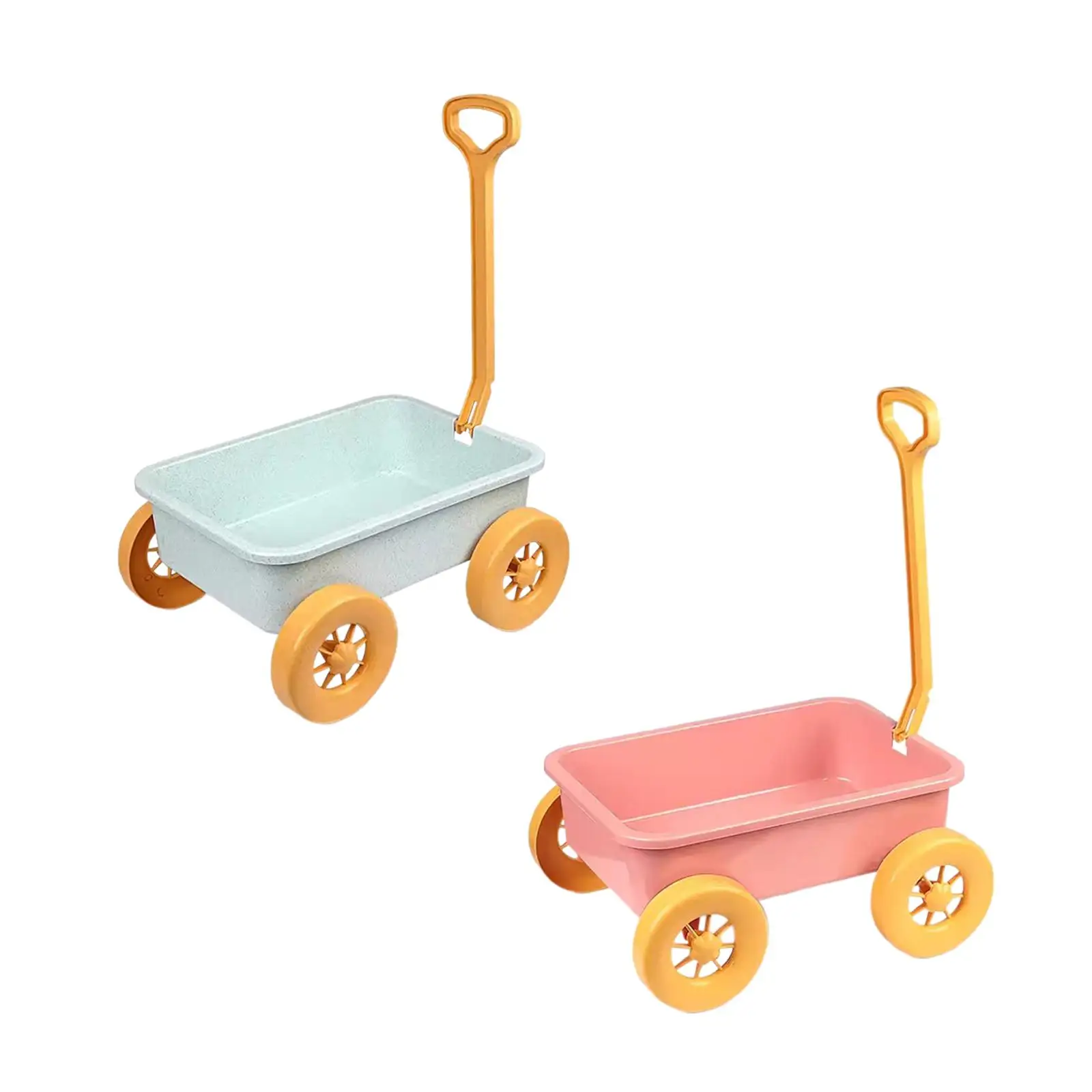 

Pretend Play Wagon Toy Beach Activities Motor Skills Children Wagon Cart Pull Car Toy for Summer Outdoor Seaside Beach Gardening