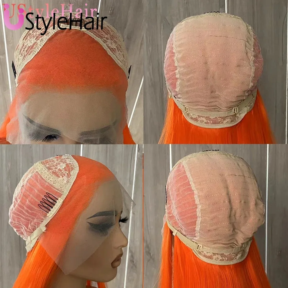 UStyleHair Wig biru muda pendek rambut sintetis renda depan rambut palsu gelombang pendek alami untuk penggunaan sehari-hari wanita Wig pesta Cosplay