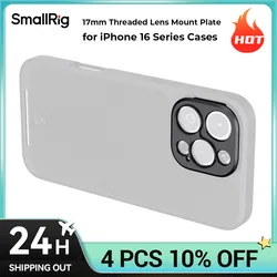 SmallRig FilMov 17mm Threaded Lens Mount Plate for iPhone 16 Series Cases Quick Release Design for iPhone 16 Phone Case 4992