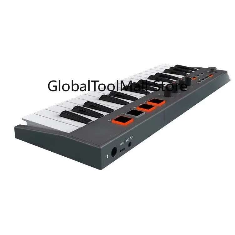 Midiplus Tiny+ 32 Key USB Midi Keyboard Controller 32 Mini Keys USB MIDI Keyboard Controller with Pad for Musical Instruments