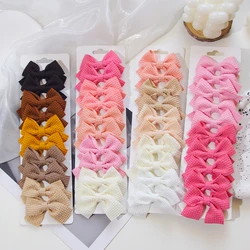 10Pcs/card Fashion Hot Sale Girls Princess Hairpins Hair Bows with Hair Clips Barrettes for Kids Hairpin Baby Hair Accessories