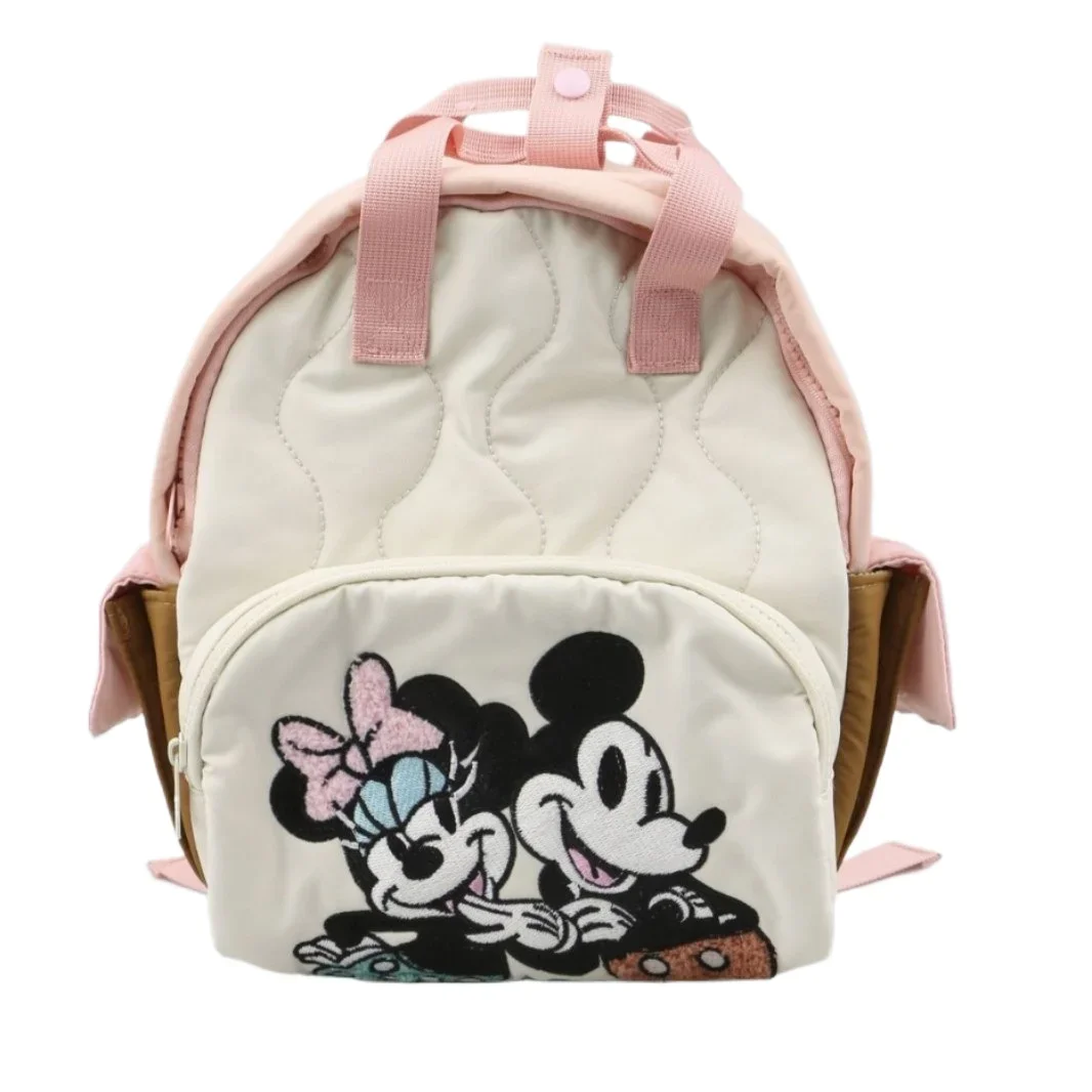 Sac à dos dessin animé Disney Mickey Mouse Minnie pour enfants, Mini cartable pour filles et garçons, joli sac à bandoulière, nouvelle collection