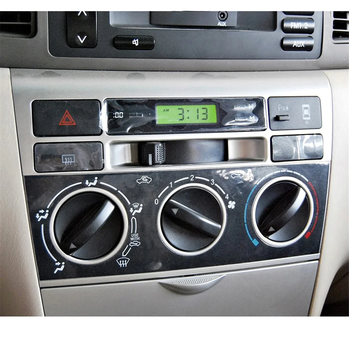 カーエアコン用コントロールパネル,エアコン,エアコン,冷暖房用ノブbyd f3 2020 f3r 2007-2011