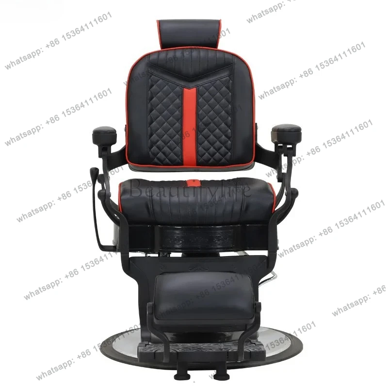 Retro Oil Head Hairdressing Chair Salon Special Haircut Chair
