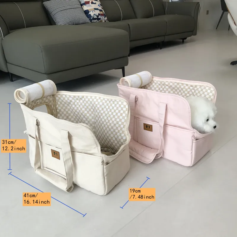 Small Dog Sling Carrier- Handheld shoulder Dog bag Car Seat Safe Travel Dog Carrier Bag, Pet Products, Portable Cat Carrier Bag