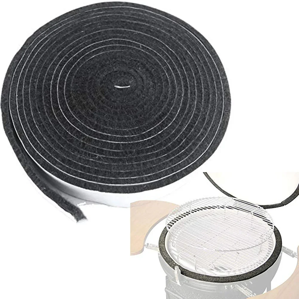 BBQ Grilling Grilling Outdoor Cooking BBQ Parts Heat Resistant Gasket Effective Smoke Blocking Heat Blocking BBQ Sealing Strip