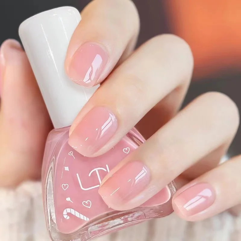 Pink Color Quick Air Dry Nail Polish LTK24