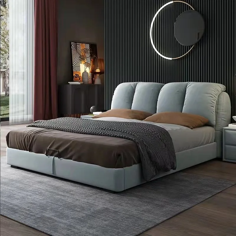Atmospheric, light luxury, simple, pastoral, storage, fabric, soft bed, technical cloth