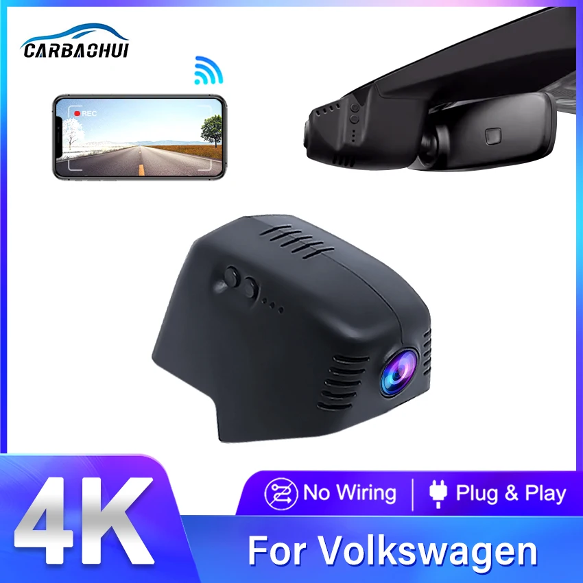 

4K 2160P Dash Cam For Volkswagen 86mm VW Tiguan 2 II mk2 2er Tayron Touran Tharu Taos Caddy Passat Golf VW19-E Car Dvr Recorder