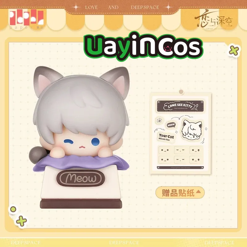 

keycap Original Love and Deepspace Xavier Rafayel Caleb Meow Series Keycaps Mechanical Keyboards Game Doll Anime Toy Gifts Cosp