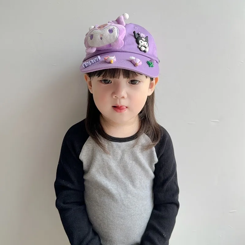 

2024 New Cute Boy Girl Cartoon Doll Peaked Hats Fashion Children Baseball Hat Cotton Baby Casual Hats Outdoor Kid Sunscreen Cap