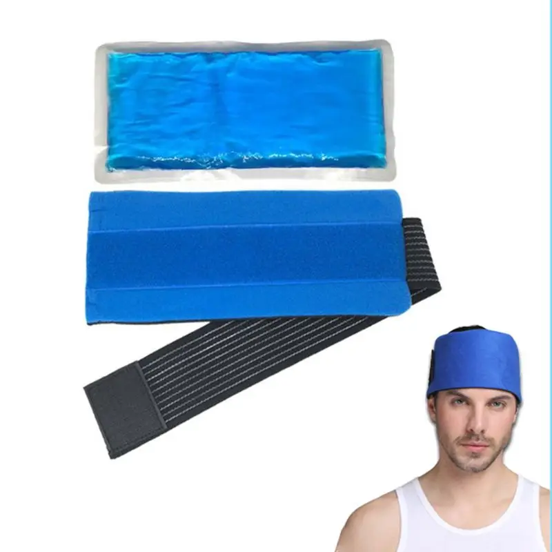 M6CC Reusable Ice Pack For Injuries Gel Wrap Hot Cold Therapy Pain Relief with Straps Back Shoulders Waist Refrigerator Cooler