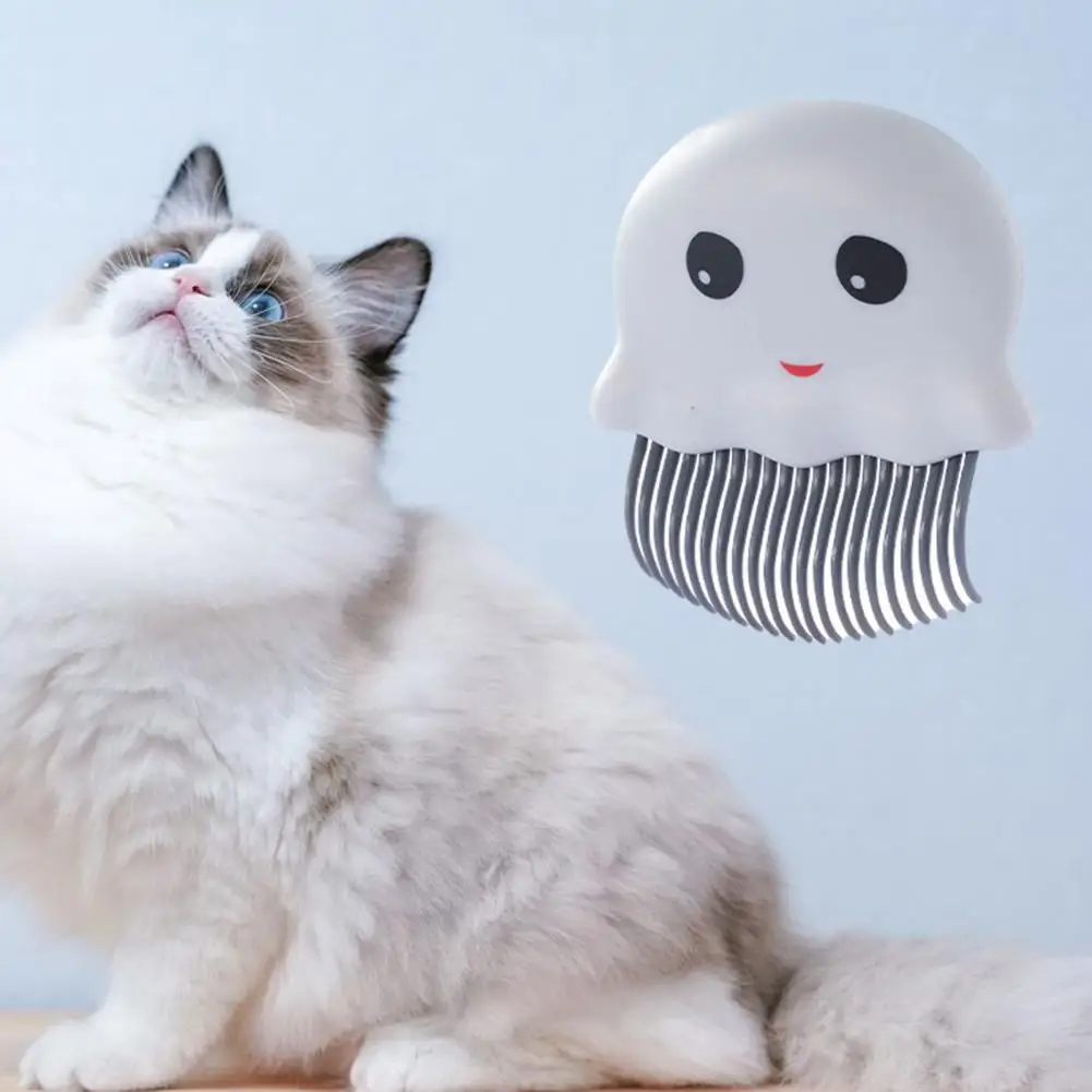 

Cat Hair Brush Practical Lovely Portable Jellyfish Shape Pet Cat Dog Hair Removing Brush Daily Use