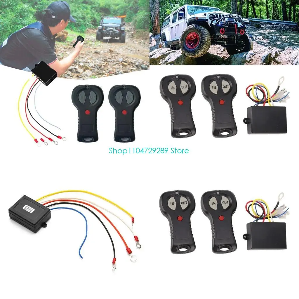 

D8KE Universal 12V Wireless Electric Digital Winch Remote Switch Handset