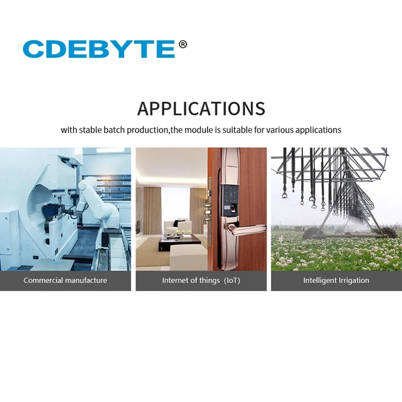 Модуль CC2652 ZigBee 3.0 2,4 ГГц CC2652RB с резьбой BLE 5 дБм CDEBYTE E72-2G4M05S1F Многопротокольный модуль Bluetooth PCB