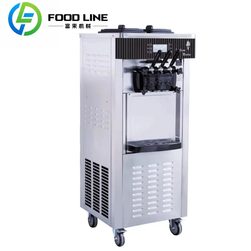 ماكينة صنع الآيس كريم ذات 3 نكهات، ماكينة صنع آيس كريم الزبادي، ماكينة صنع الآيس كريم التجارية الناعمة بسعر الأعمال #1