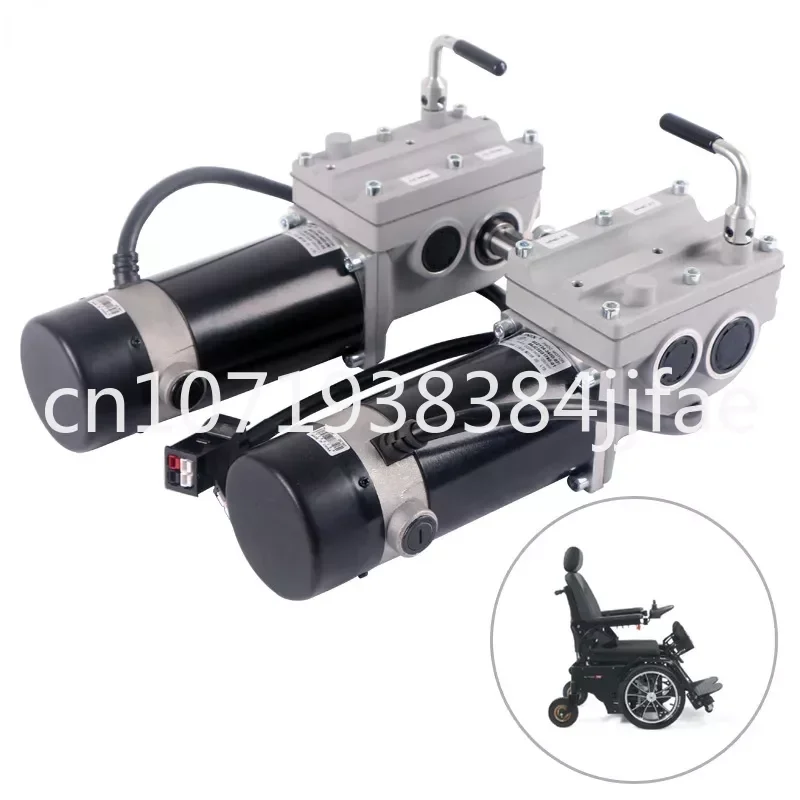 Linix high torque electric wheelchair motor 88mm 24v 340w brush dc motor with gear reduction 32:1 for electric wheelchair motor