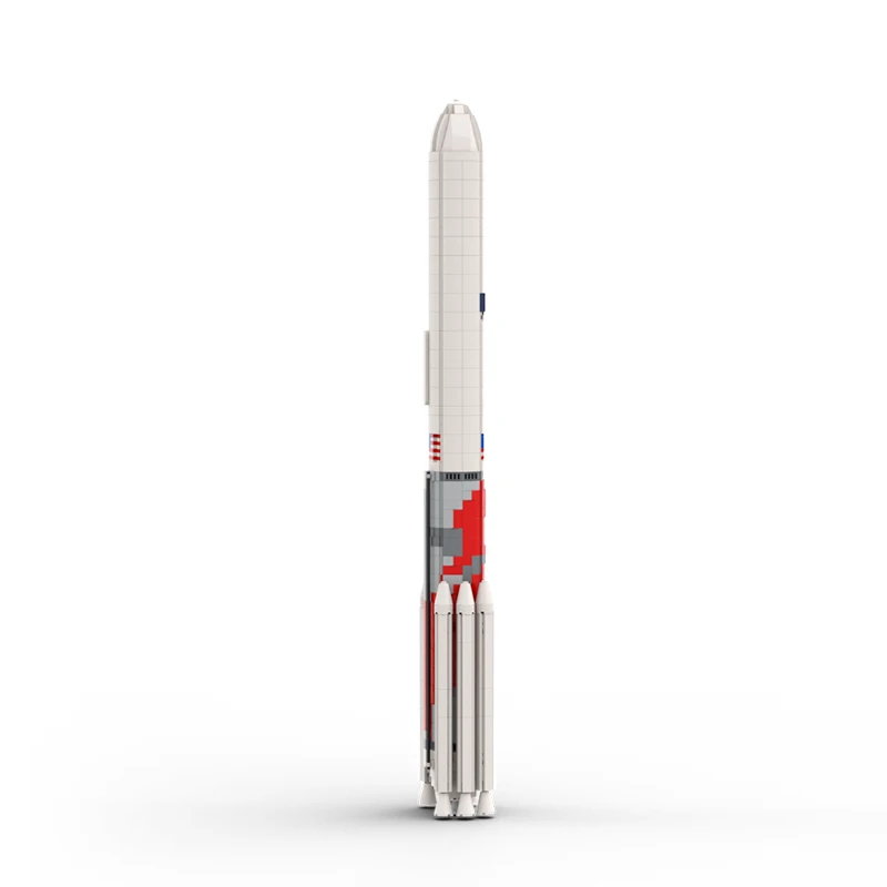 MOC American Saturn Carrier Starten Fahrzeug Baustein Set 1:110 Vulcan Centaur Rakete Ziegel Spielzeug Für Kinder Geburtstag Geschenk