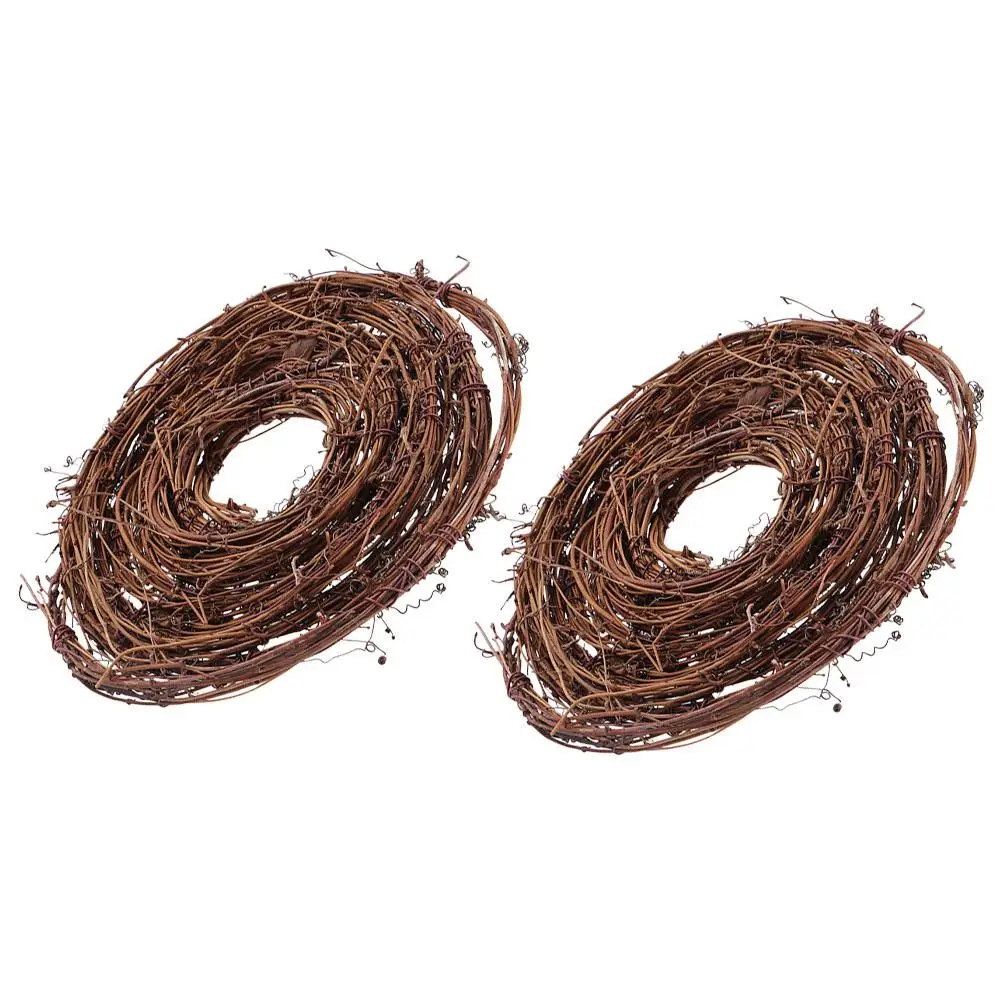 

2 Pcs Rattan Vines 4.6m DIY Wreath Garland Christmas Twig Vine Home Garden Bedroom Decorative Never Withering Dry Plant