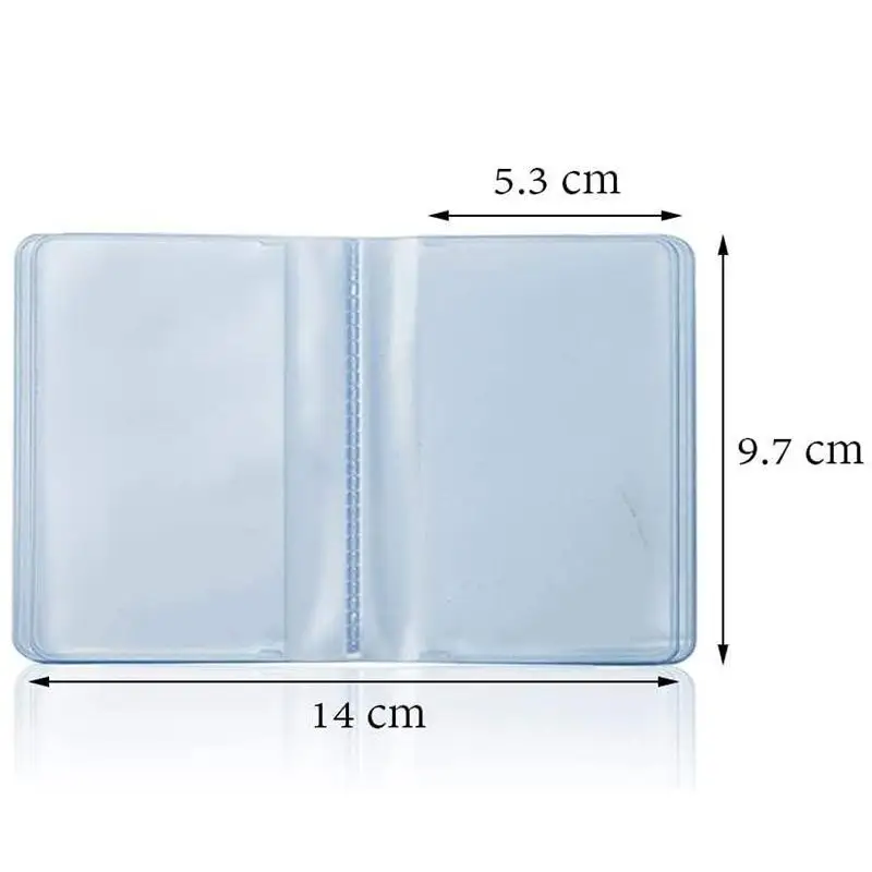 6/10/12 Blätter Niedlicher Halbtransparenter PVC-Gefalteter Kreditkartenhalter Innenseiten Bürobedarf – Detail 6