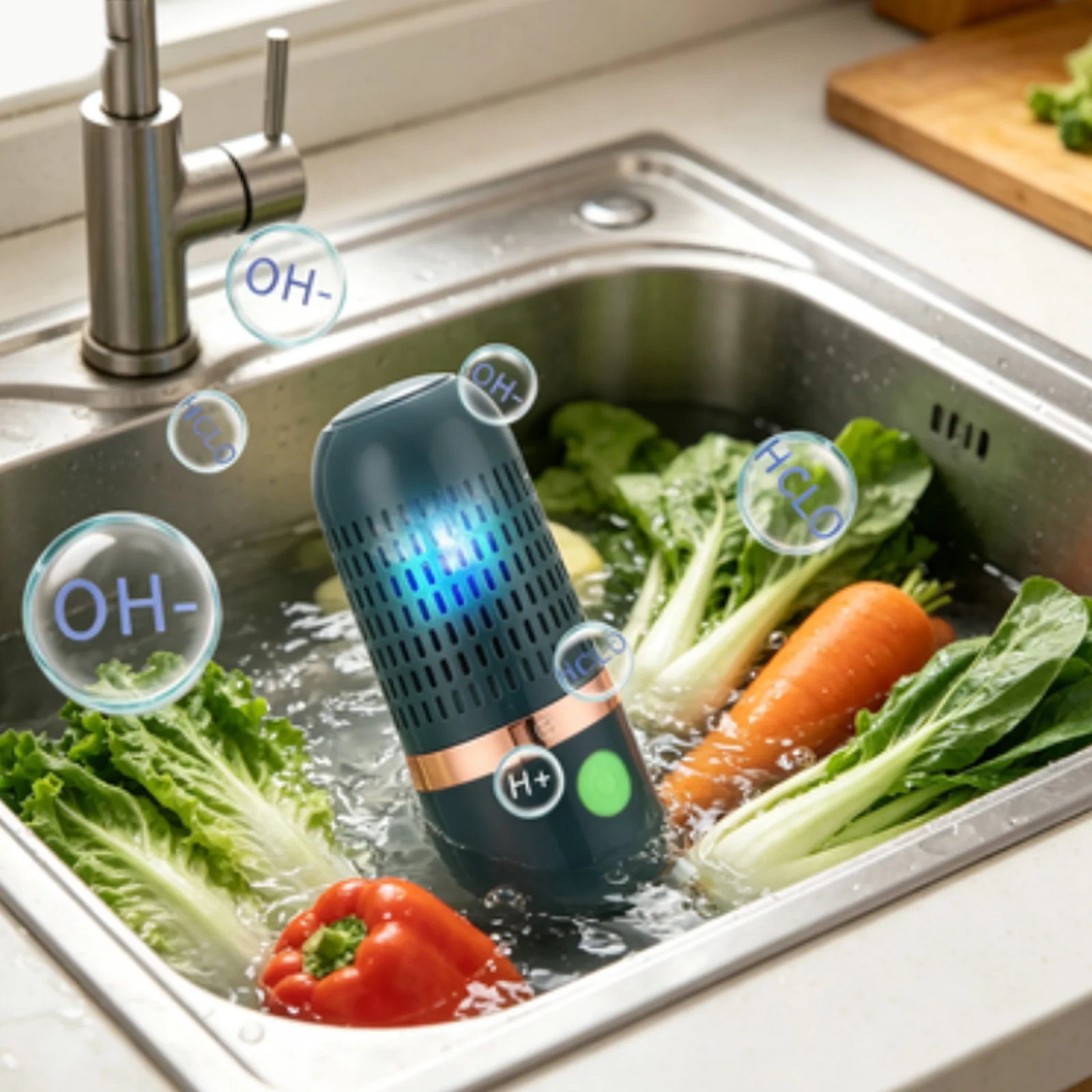 Produce Cleaner Portable Portable Fruit and Vegetable Washing Machine USB Powered for Cleaning Veggie Grains Rice Meat Seafood