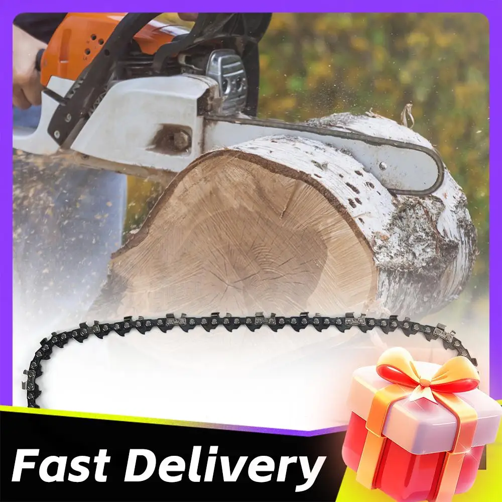 

12 Inch Metal Chainsaw Chain 22 Teeth 45 Drive Links Electric Chainsaw Chain Spare Parts 3/8inch Pitch for Wood Branch Cutting