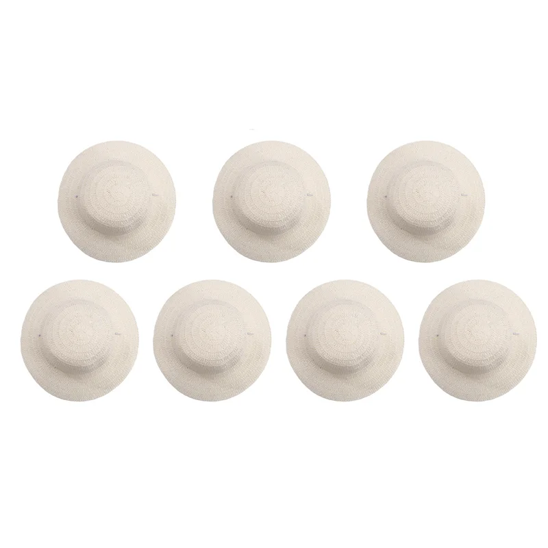 ABDJ-60 قطعة لتقوم بها بنفسك القش طقم قبعات الشاطئ الصيف العمل المزارع القبعات للرجال النساء الاطفال كاوبوي حفلة عيد ميلاد الديكور