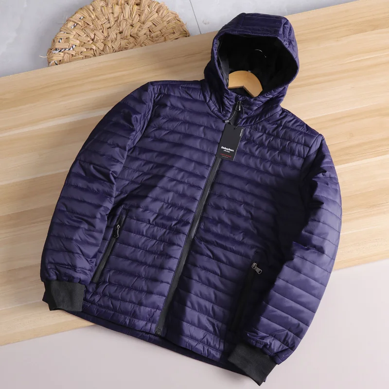 

Men's Faionable Casual Hooded Cotton Jaet Windproof Waterproof Outdoor Autumn Winter Warm Stand Fit Urban Sle Coat