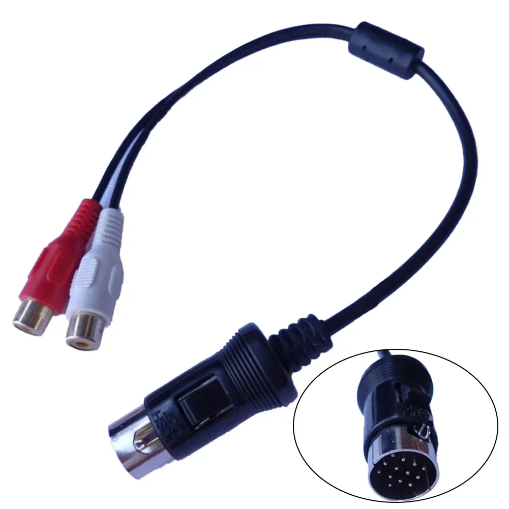 13 Pin AUX Cable AUX Audio Adapter Car Installation Non-deformed Quick Installation Reliable Material Wear-resistant