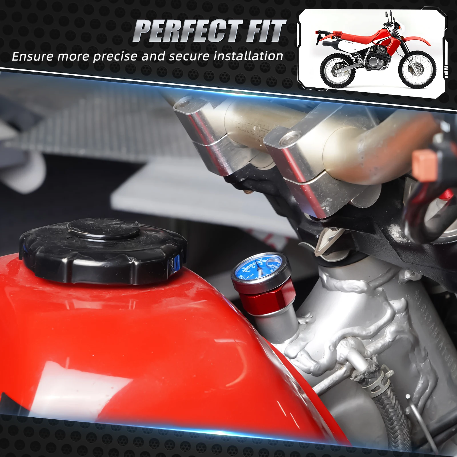 NICECNC Motorcycle Aluminum Oil Temperature Thermometer Guage Dipstic For Honda XR650L XR 650L 1993-2025 2024 2024 2022 2019