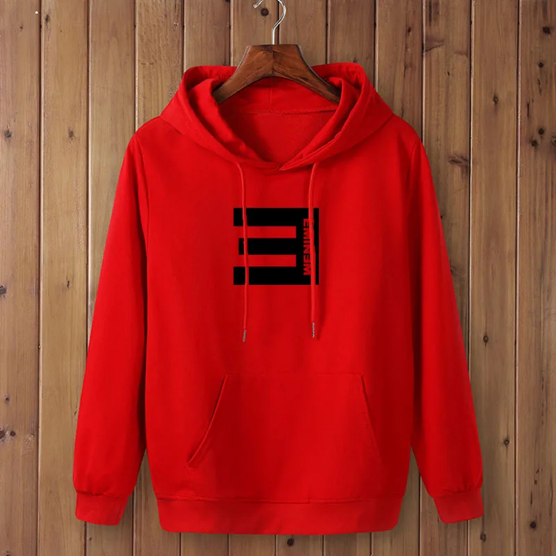 2021 New Winter Men\'s Hoodies EMINEM Printed Eminem Thicken Pullover Sweatshirt men Sportswear Fashion Clothing