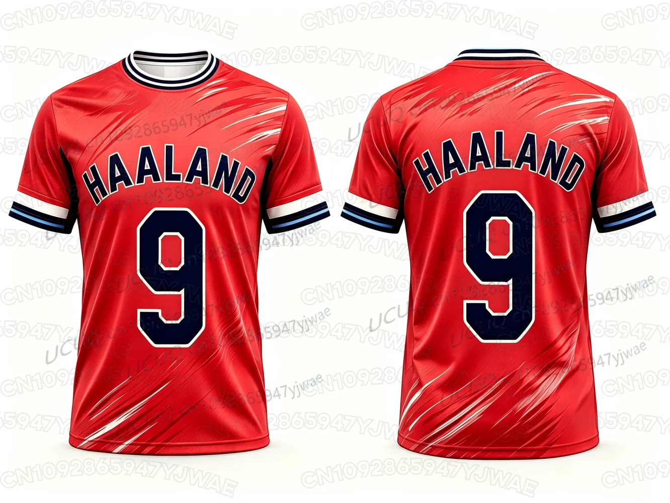 2026 Sommer Herren Damen Bedrucktes Fußballtrikot Nr. 9 HAALAND Jungen Mädchen Sport-T-Shirts Fußball-Fan Kinder T-Shirt – Detail 4