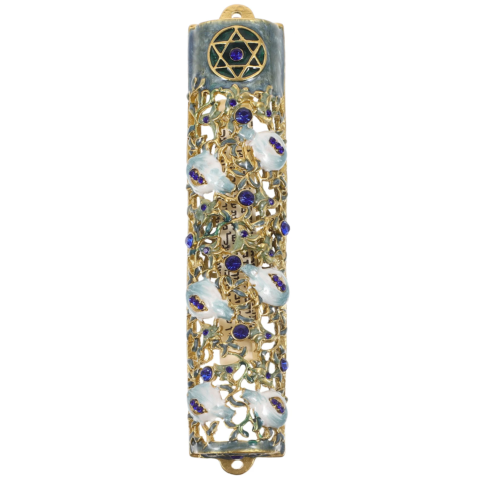 

Door Post Decorate Scroll Metal Case Jewish Item Mezuzah Scroll Mezuzah For House Blessing Blessing Decor Decor