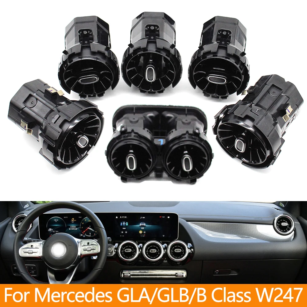 Front Rear Left Right Air Conditioner AC Vent Grill Outlet Assembly For Mercedes Benz GLA GLB B Class W247 2019-2023