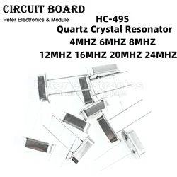 クォーツクリスタルコード,パッシブ,4mhz,6mhz,8mhz,12mhz,16mhz,20mhz,24mhz,32.768k,11.0592m,8.000mhz,10個