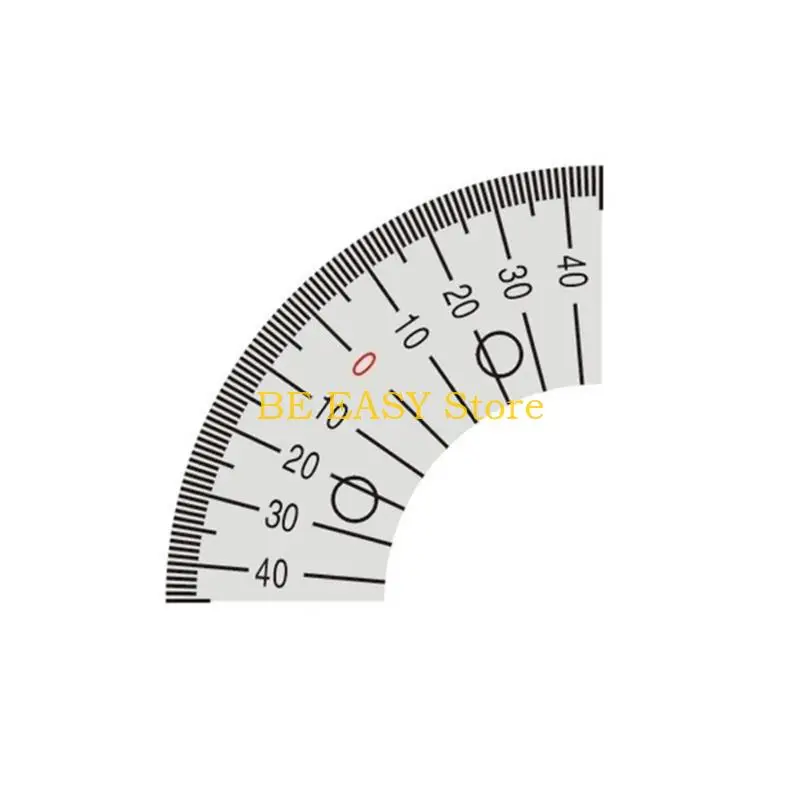 

E28F Транспортир Фрезерный станок Углы детали Линейка шкалы пластины Измеритель углов 45 градусов