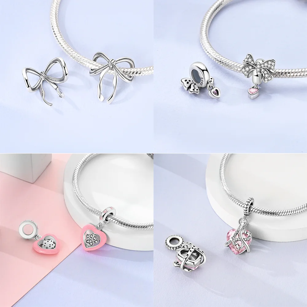Manik-manik liontin hati merah - Tie Clip Silver ulasan dan harga