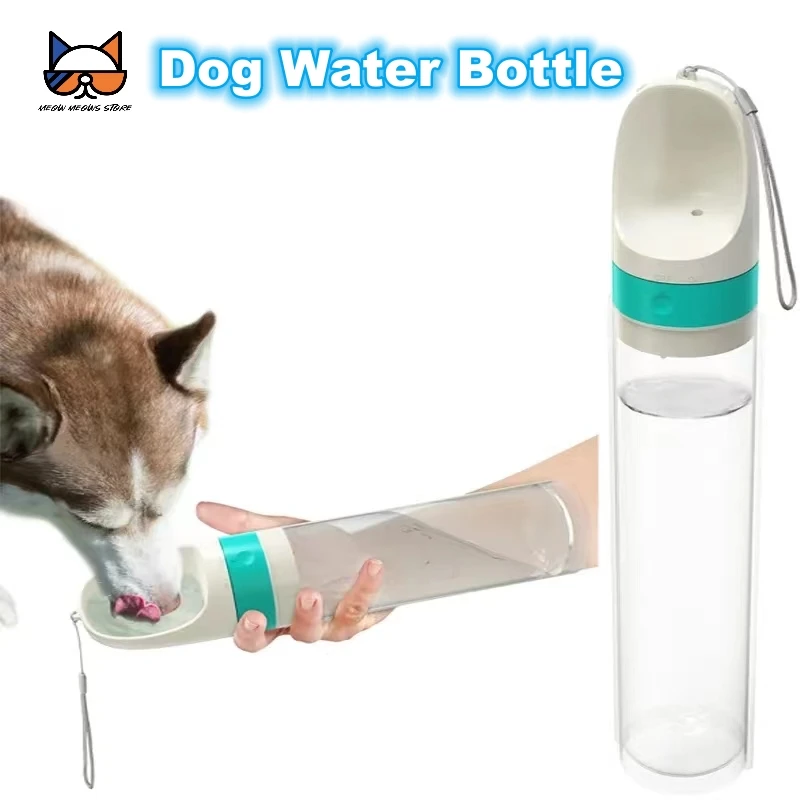 

1L/1.5L Dog Water Bottle Transparent Portable Folding Large Dog Bowl Outdoor Pet Travel Kettle Cat Drinking Bowl Dog Supplies