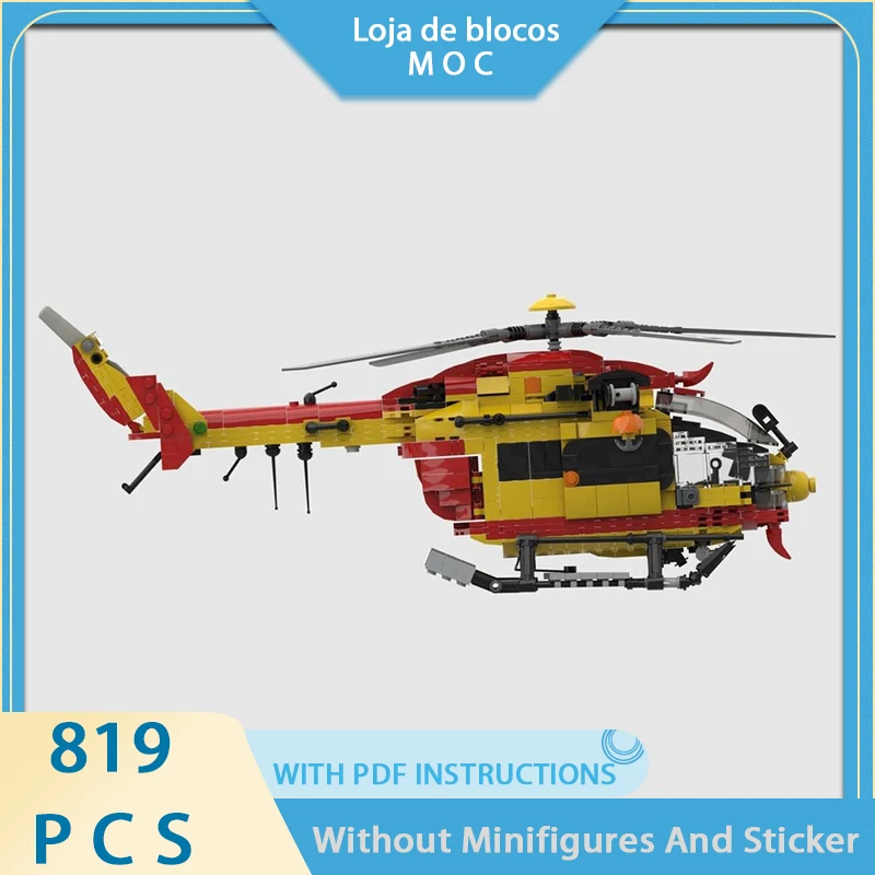 

Изысканный новый продукт: модель вертолета Airbus EC145 из строительных блоков MOC, технологичный модульный конструктор, детская игрушка, набор для самостоятельной сборки.