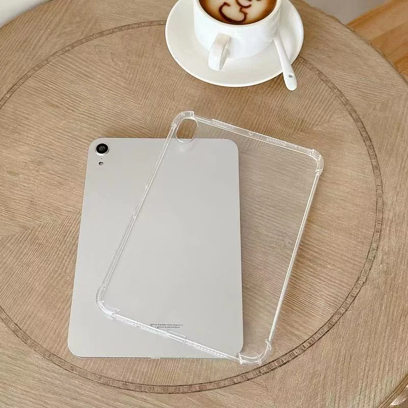 Transparent Protective Case for iPad Models, Built with 4 Corner Air Cushions, Ultra Slim and Shockproof Design