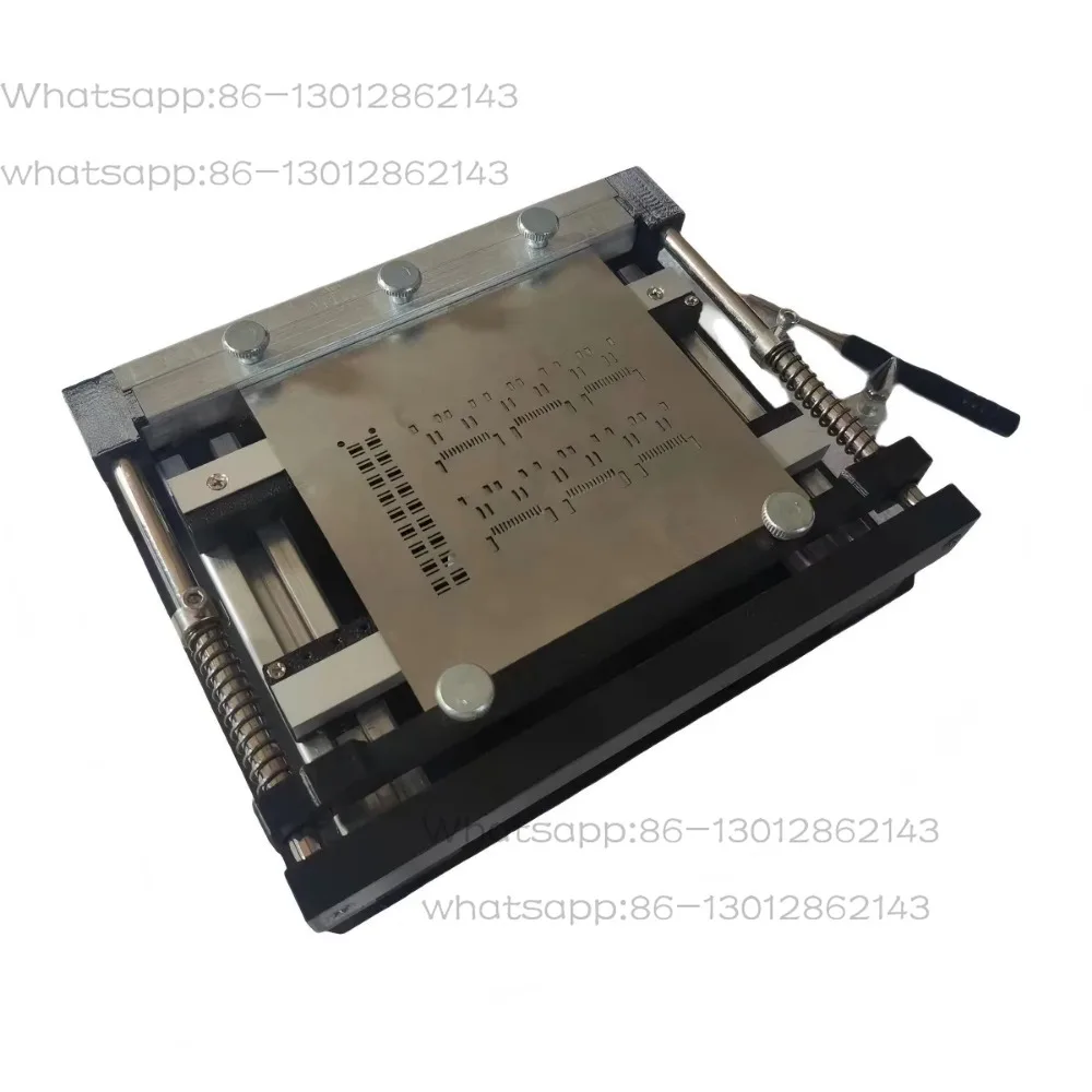 100 * 100mm SMT mesh steel welding board PCB welding paper manual printing micro screen printing machine printing table view 4