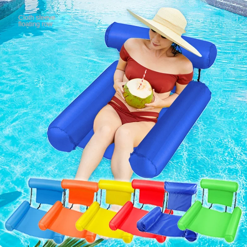 Hot Inflatable Floating Row PVC Water Hammock New Swimming Pool Inflatable Floating Bed New Water Sofa