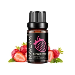 10ML Strawberry Fruit Fragrance Essential Oil Diffuser for Skin Apple Mango Pineapple Watermelon Grape Passion Fruit Coconut Oil